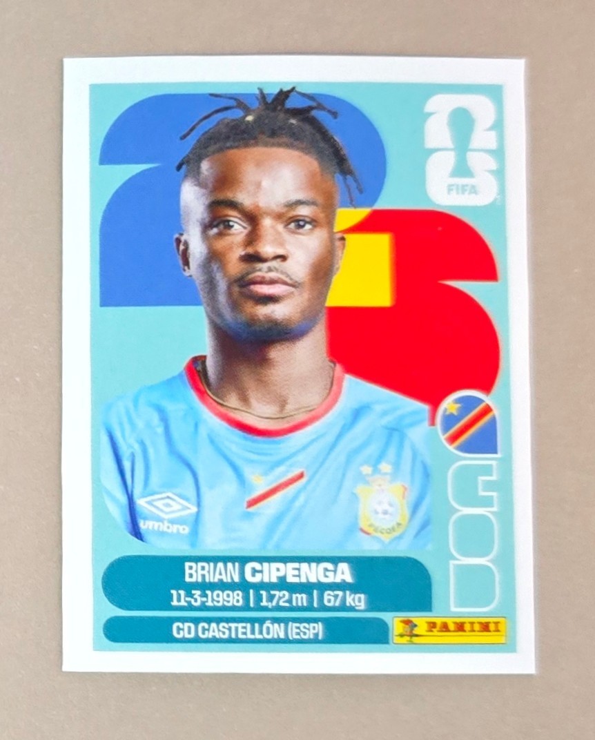 2026 Panini FIFA World Cup Sticker Brian Cipenga #COD 17 Congo DR