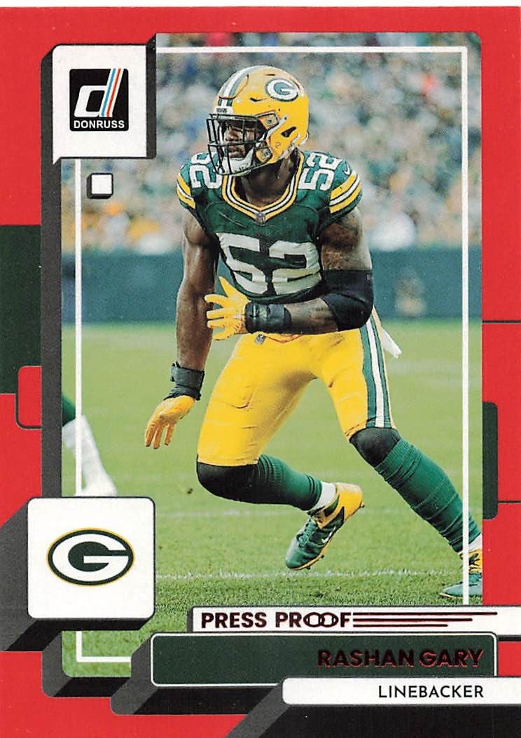 2022 Panini Donruss – Rashan Gary #101 Press Proof Red