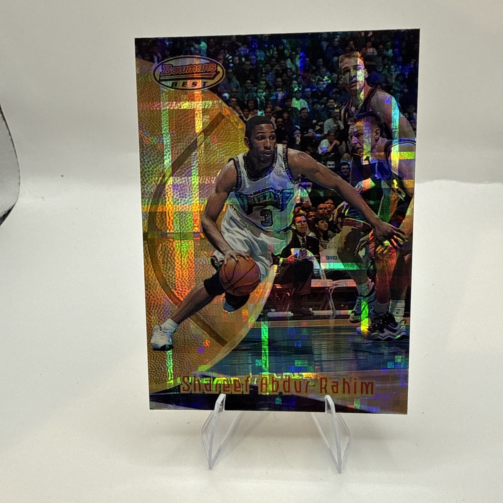 SHAREEF ABDUR-RAHIM ATOMIC REFRACTOR 1997-98 Bowman’s Best #32 RARE SSP Bowman