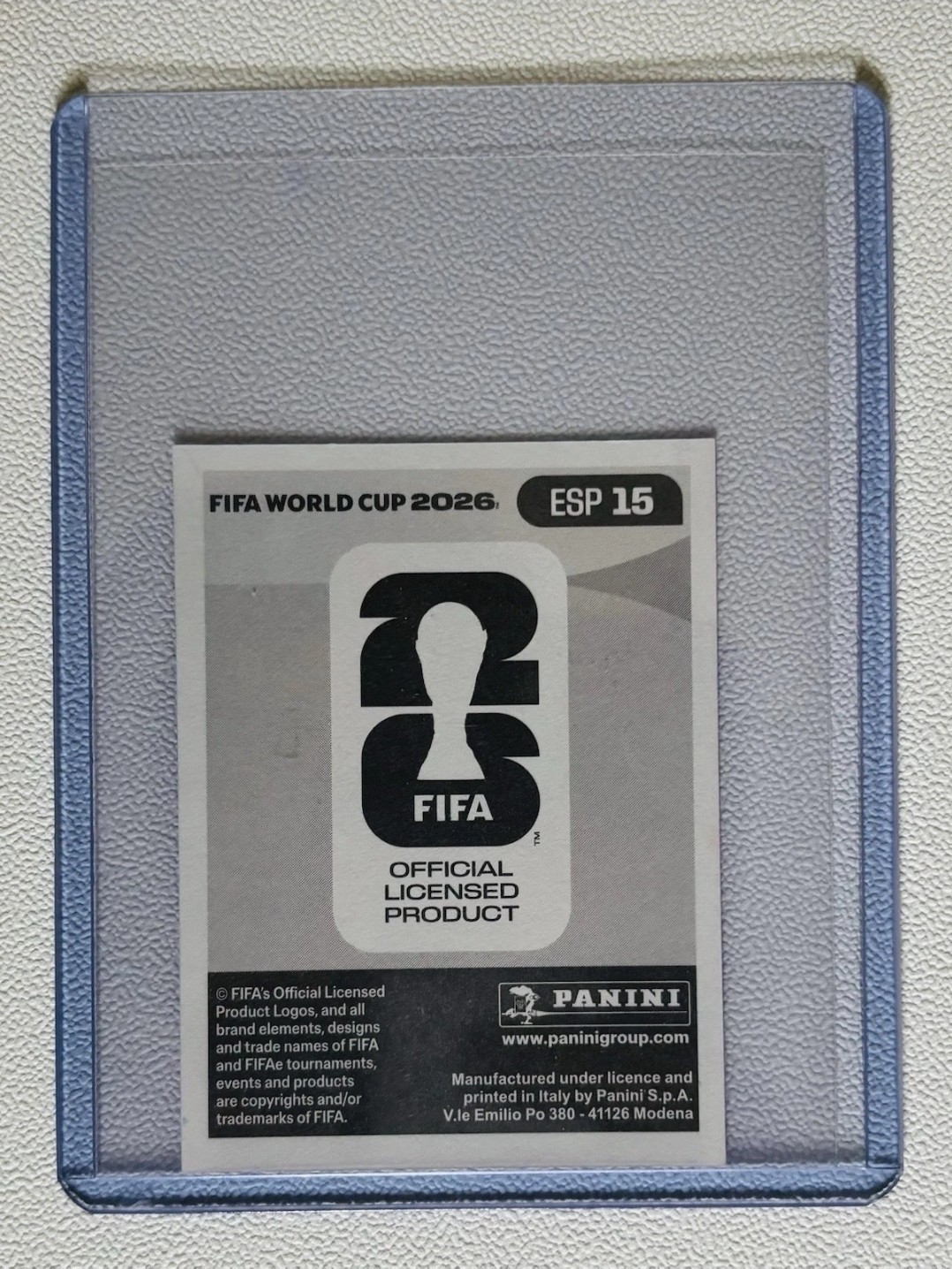 Purple Border Panini 2026 World Cup sticker Lamine Yamal #ESP 15 *Rare Parallel*