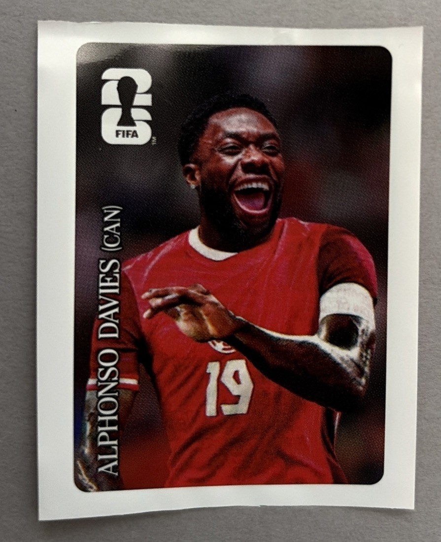 2026 Panini Coca-Cola FIFA World Cup Stickers (USA) #CC9 Alphonso Davies