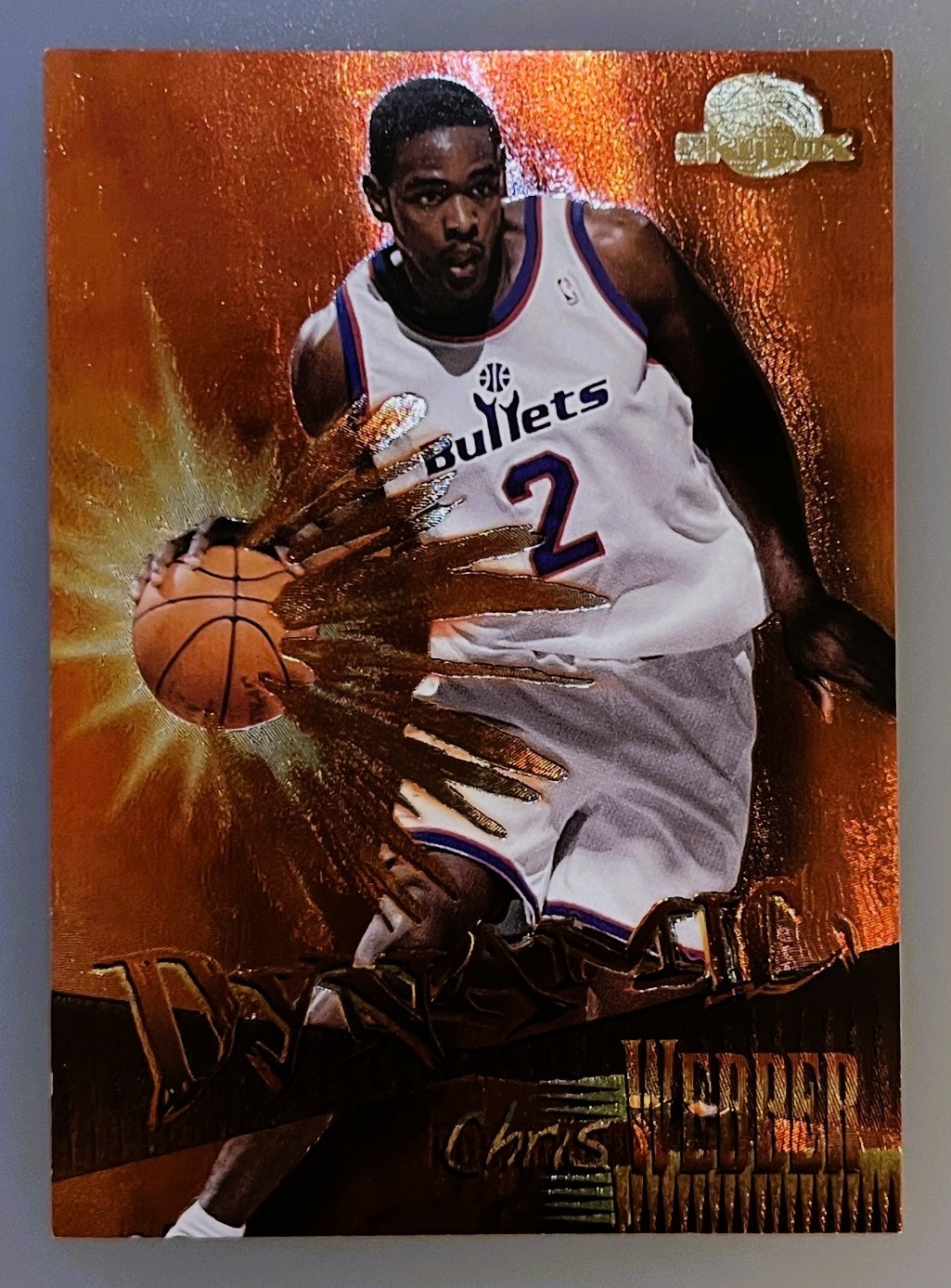 1995-96 Skybox Premium Dynamic Chris Webber #D12 Foil Insert