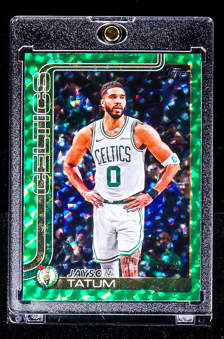Jayson Tatum RARE GREEN ATOMIC ICE INVESTMENT CARD Boston Celtics SSP /99