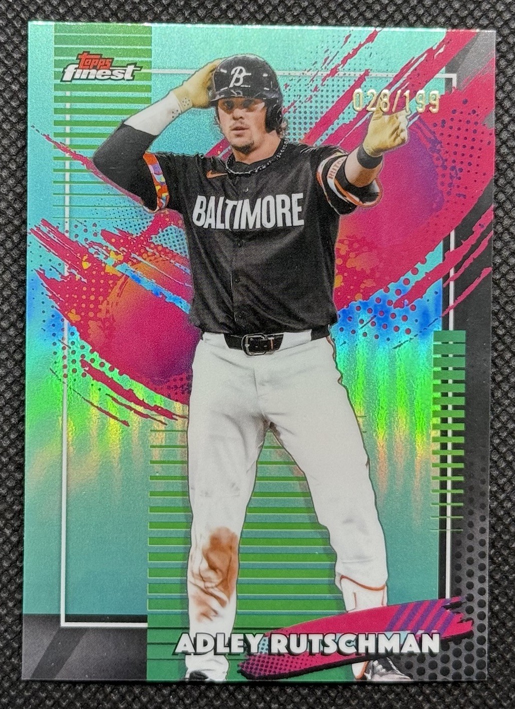 2026 Topps Finest Adley Rutschman #249 Aqua Refractor /199 Orioles