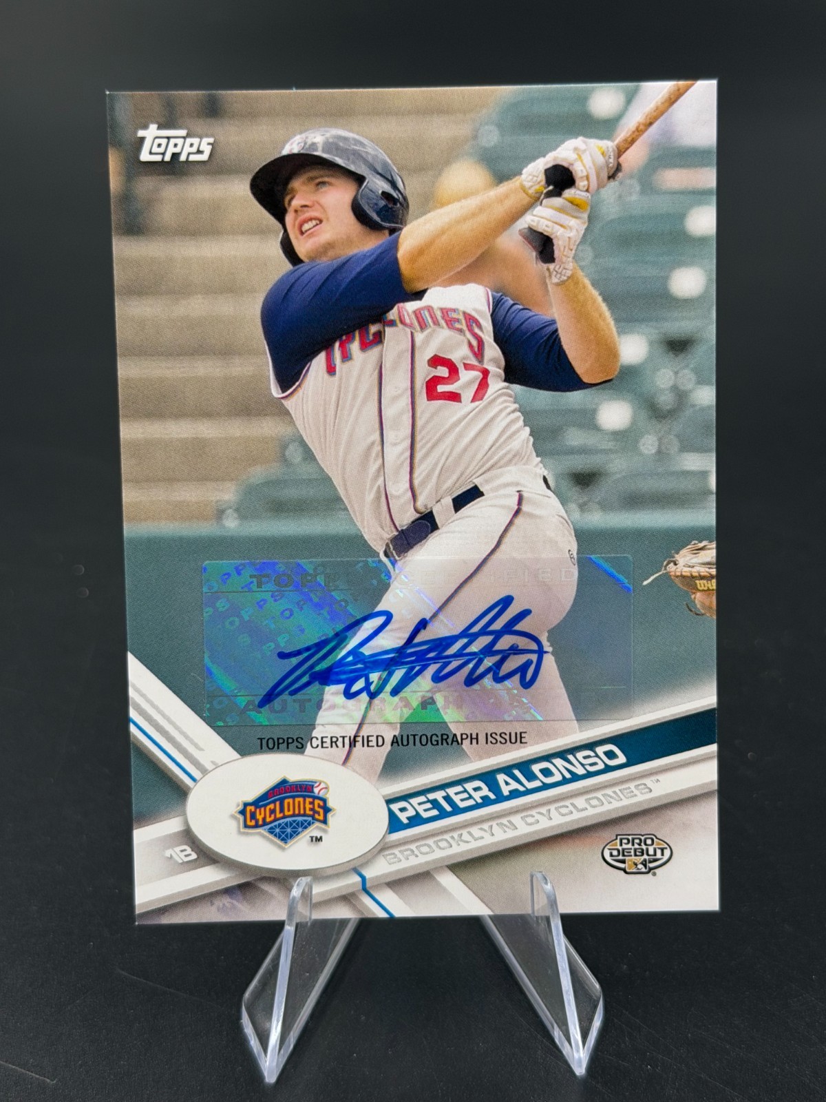 2017 Topps Pro Debut PETER PETE ALONSO Base Autograph #41 New York Mets