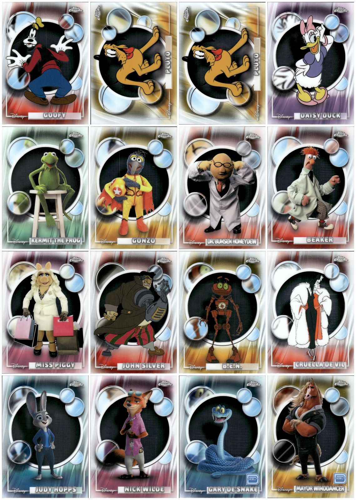 2026 Topps Chrome Disney Base You-Pick / Complete Your Set