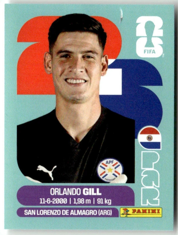 ⚽️Orlando Gill 2026 Panini FIFA World Cup Stickers PAR3 Portrait PAR 3 Latin ⚽