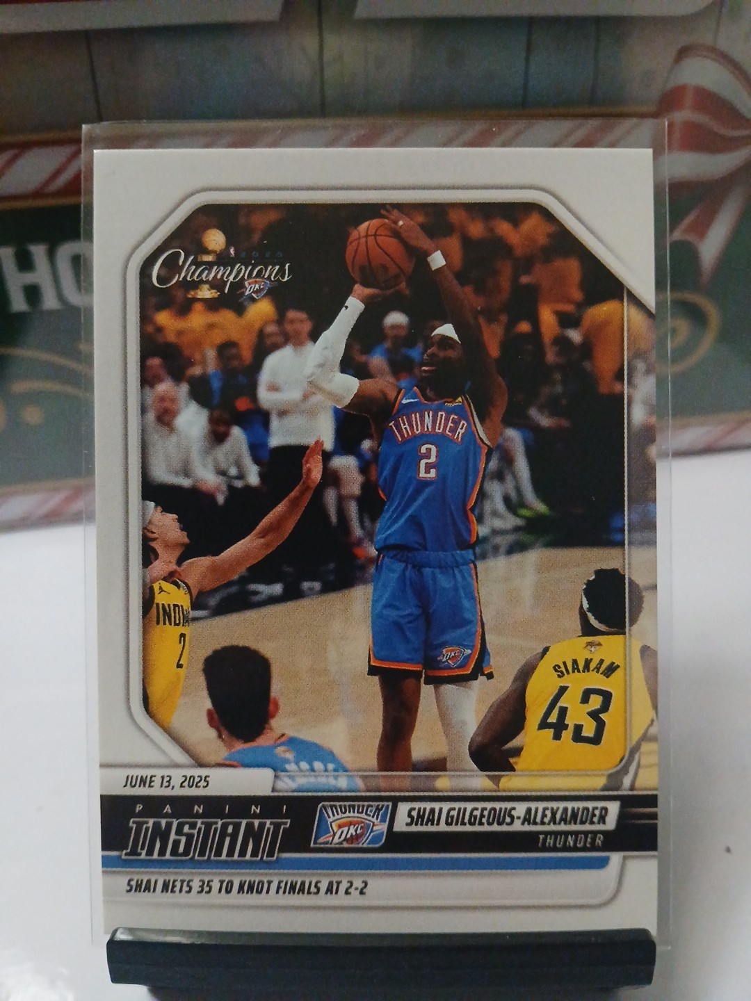 SHAI GILGEOUS-ALEXANDER 35PT PERFORMANCE GAME 4! 2025 PANINI INSTANT 🏀 #22!
