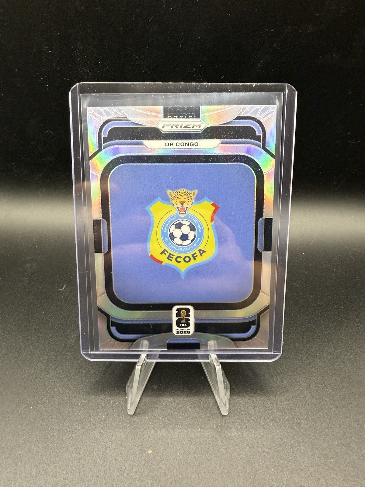 2026 Panini Prizm FIFA World Cup #46 Team Badges SP DR Congo Silver Prizm