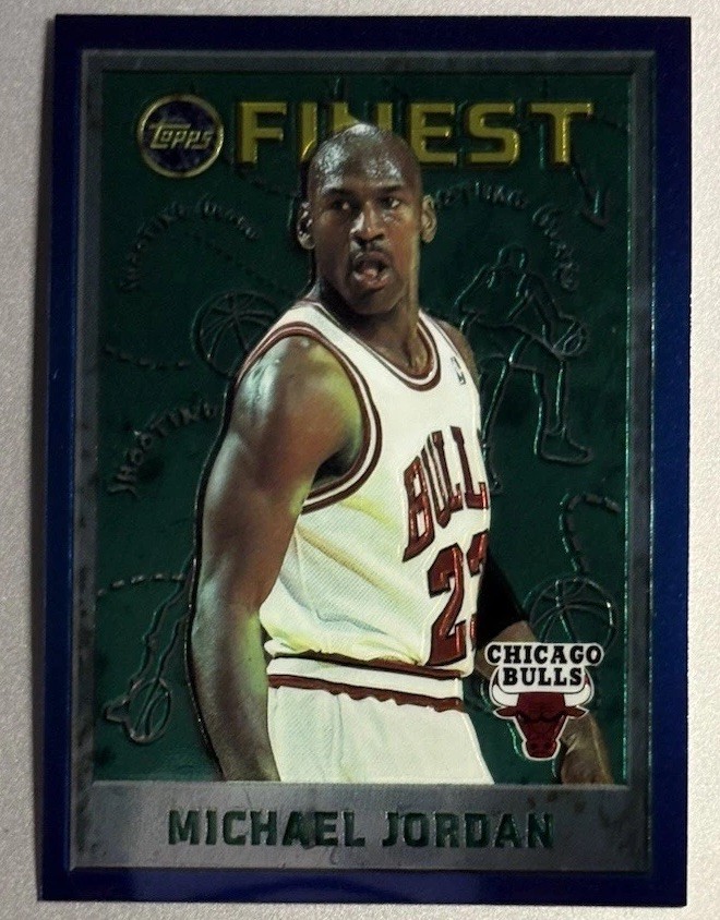 1995-96 Topps Finest – Michael Jordan #229 Blue Bordered Chicago Bulls