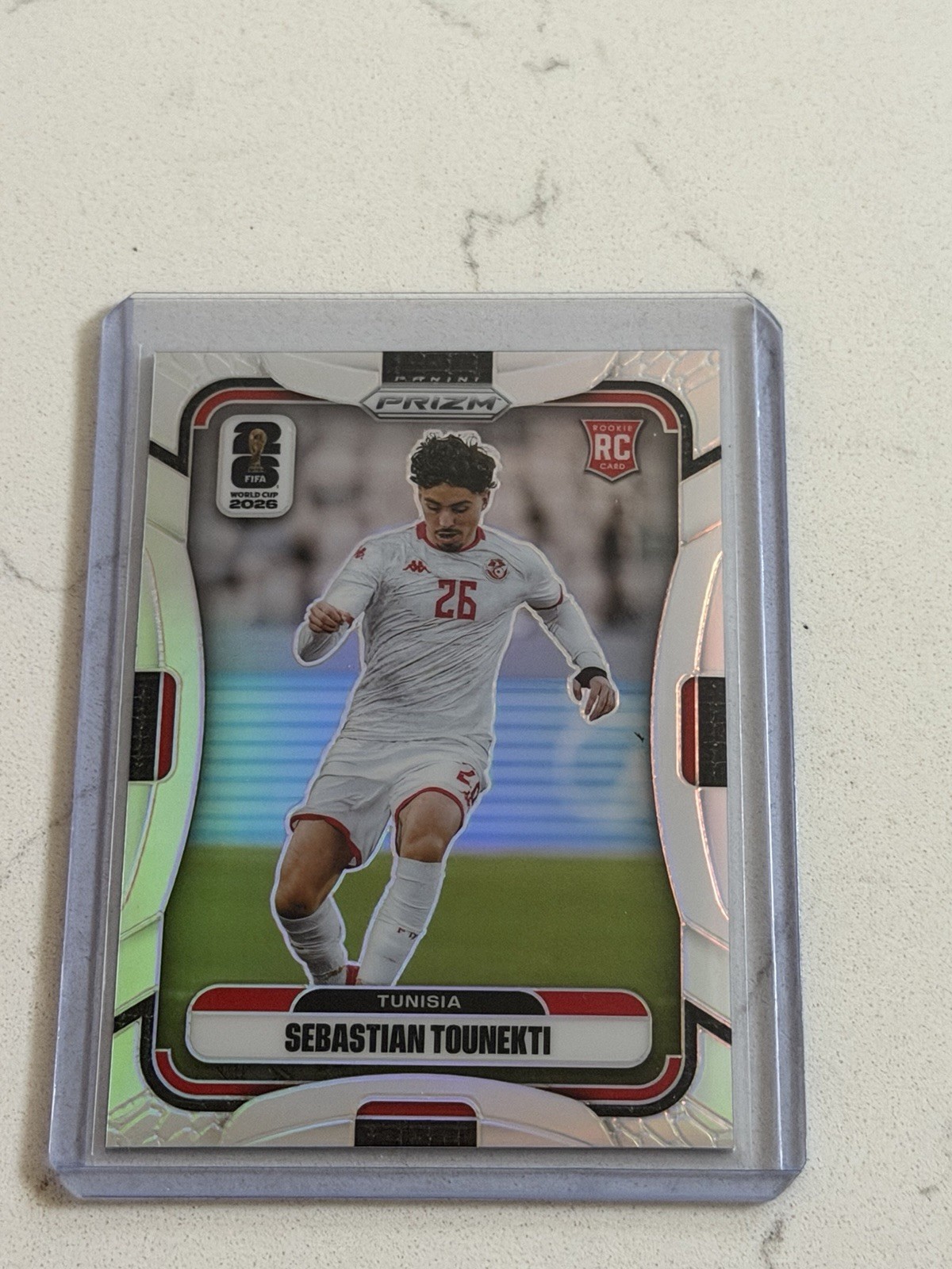 2026 Panini Prizm FIFA World Cup Silver Prizm #427 Sebastian Tounekti, Tunisia