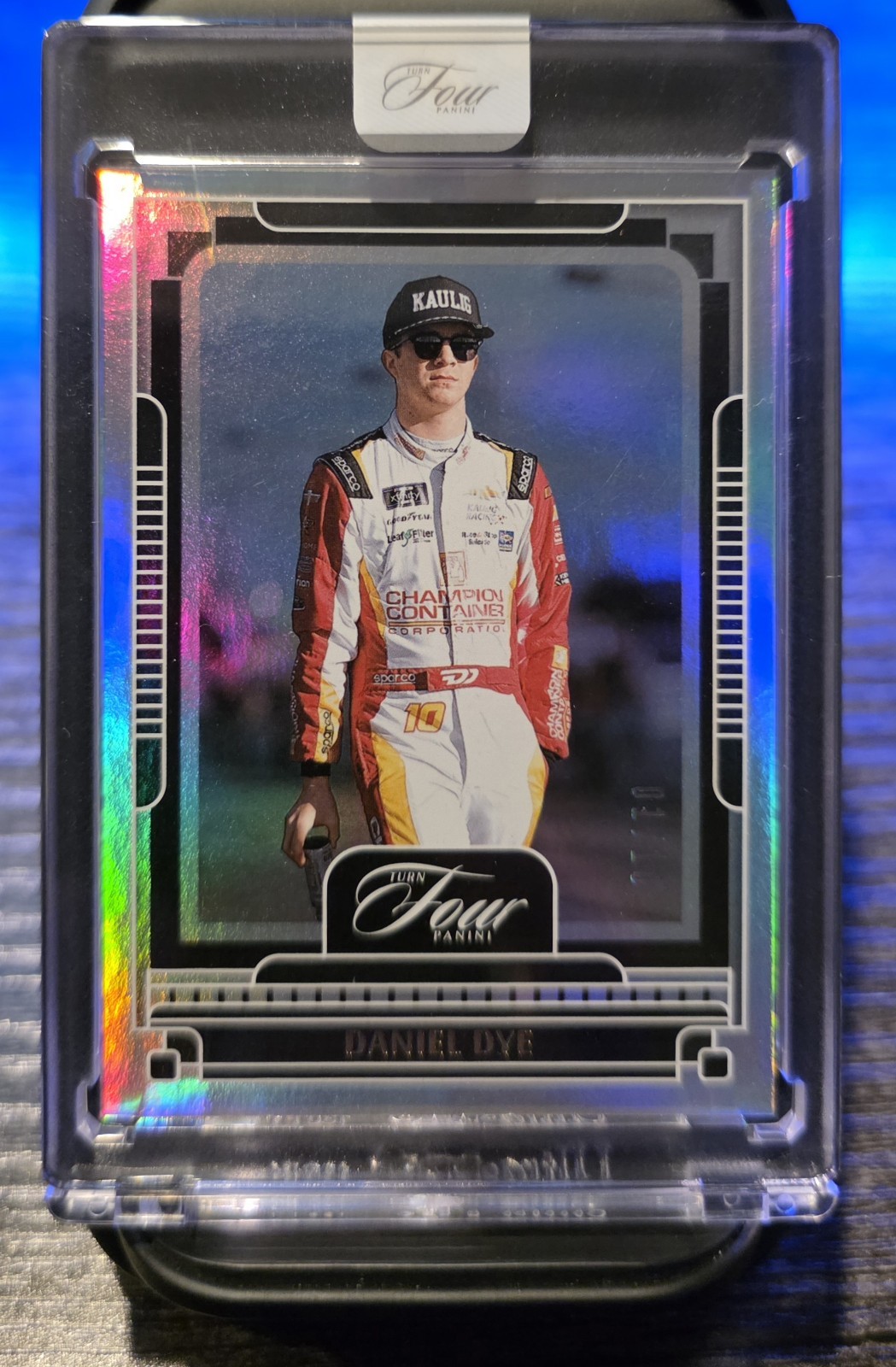 2025 Panini Turn Four NASCAR Racing Daniel Dye Gold #01/10 ~ Kaulig Racing