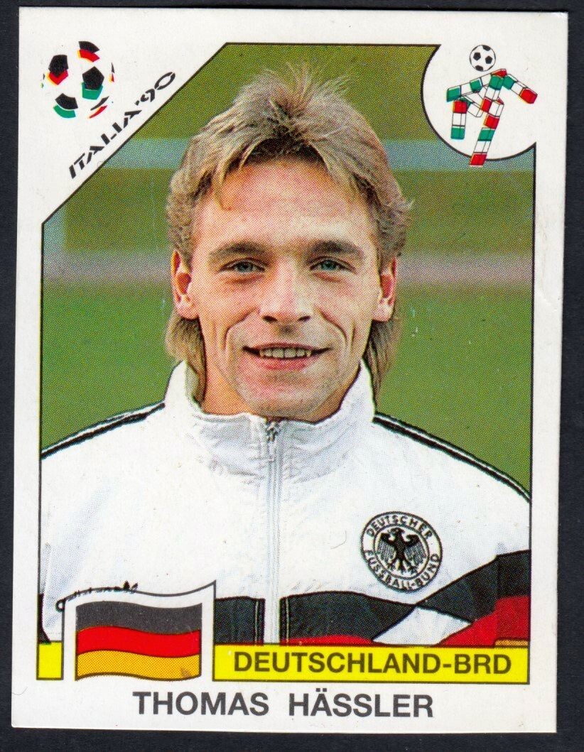 THOMAS HASSLER – Panini WORLD CUP Italy 1990 Unused Sticker #262 GERMANY Team !