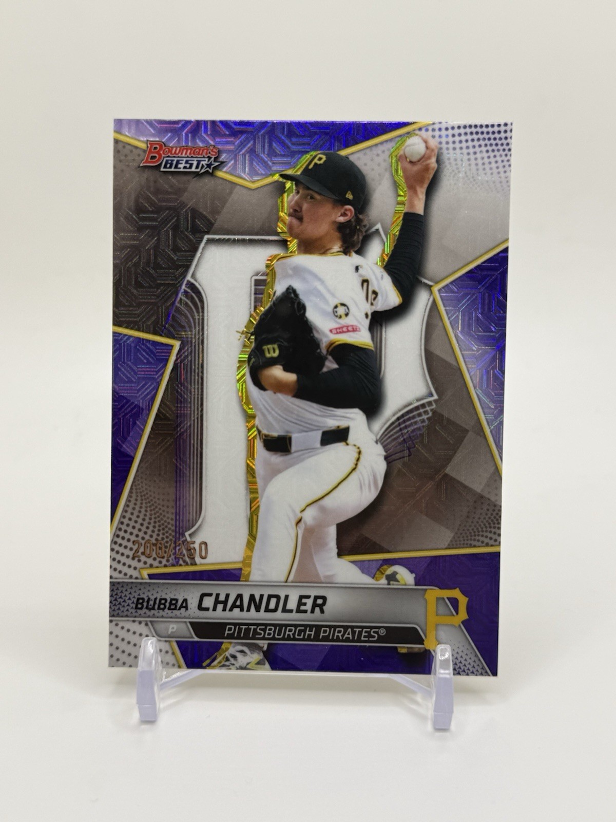 2025 Bowman’s Best – Top Prospects Bubba Chandler #TP-9 Purple Mojo Refractor