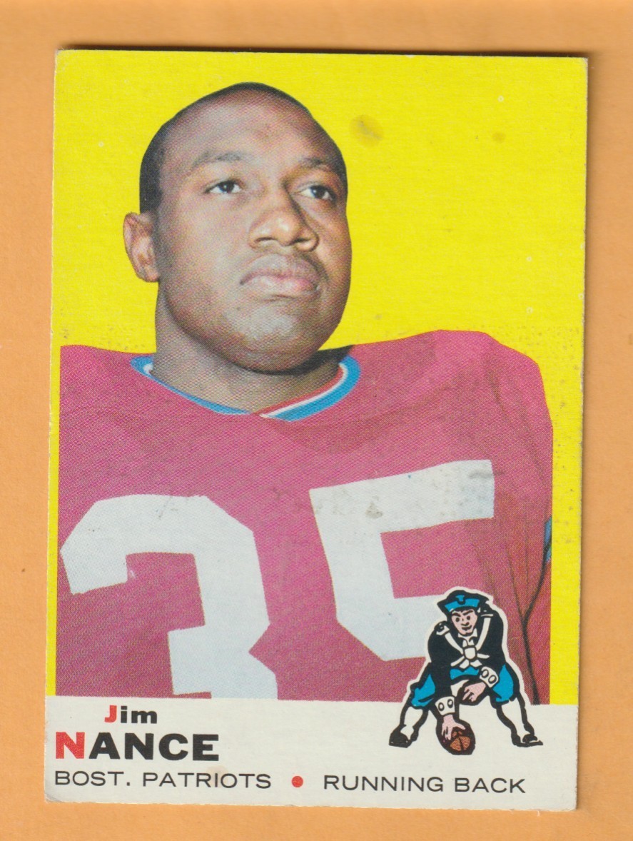 Jim Nance Boston Patriots 1969 Topps #70 Syracuse Orange Indiana Pennsylvania