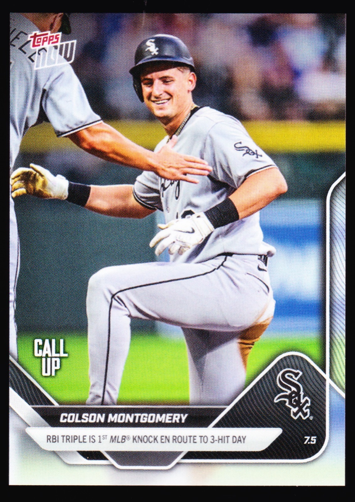 Colson Montgomery White Sox Call-Up 1st MLB Hit 2025 Topps NOW RC #391 SP Base