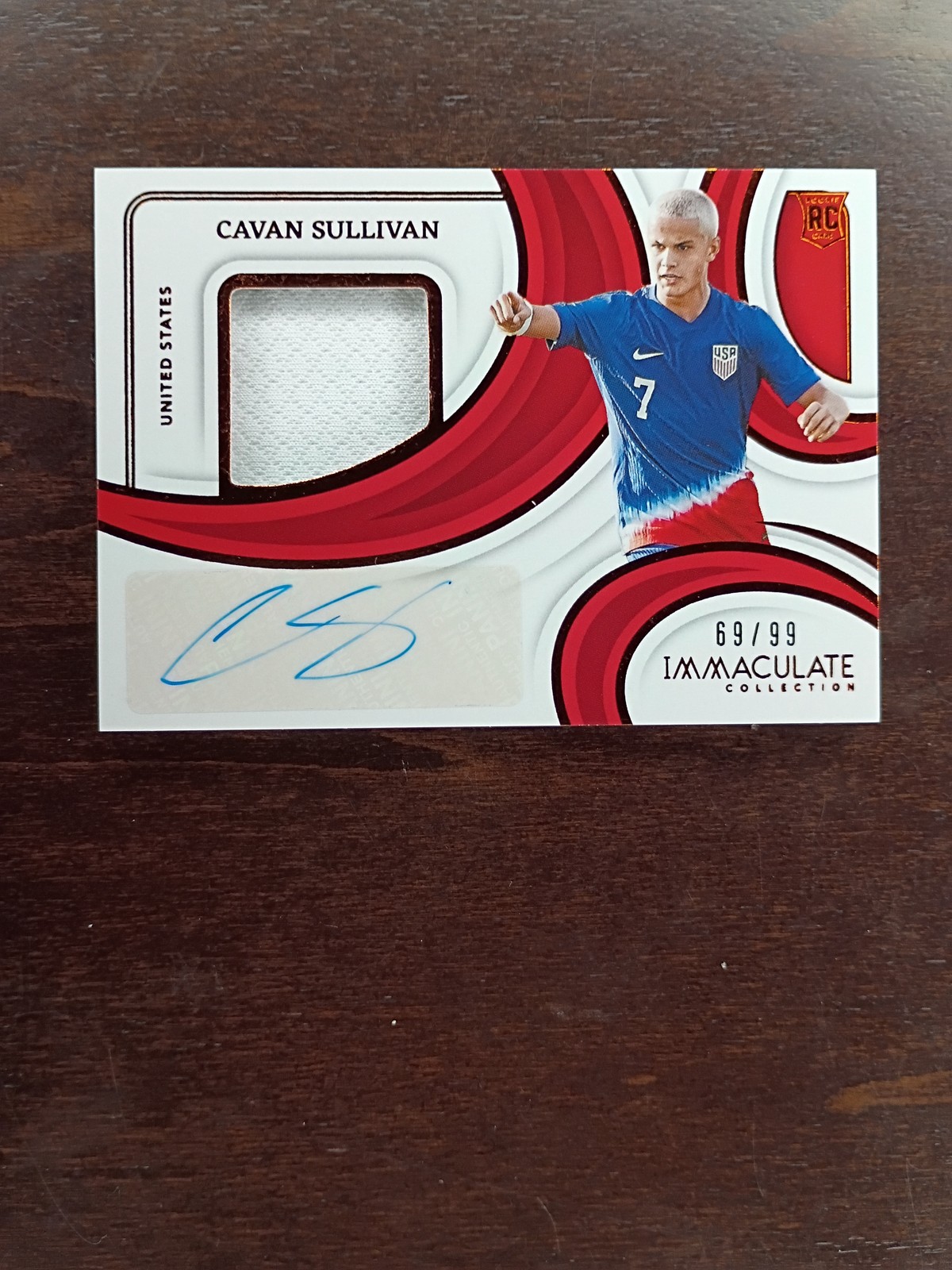2024-25 Panini Immaculate Cavan Sullivan Swatch RC AUTO RPA #/99