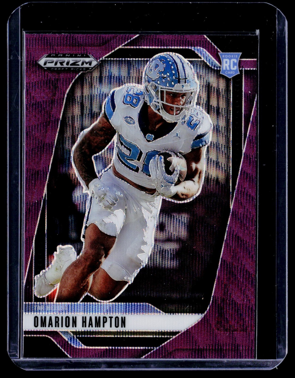 2025 Panini Prizm Draft Picks #74 Omarion Hampton Prizms Purple Wave
