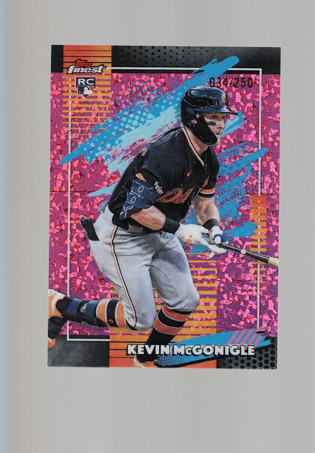 2026 Topps Finest KEVIN MCGONIGLE 147 Uncommon Pink Mini Diamond Rookie 034/250