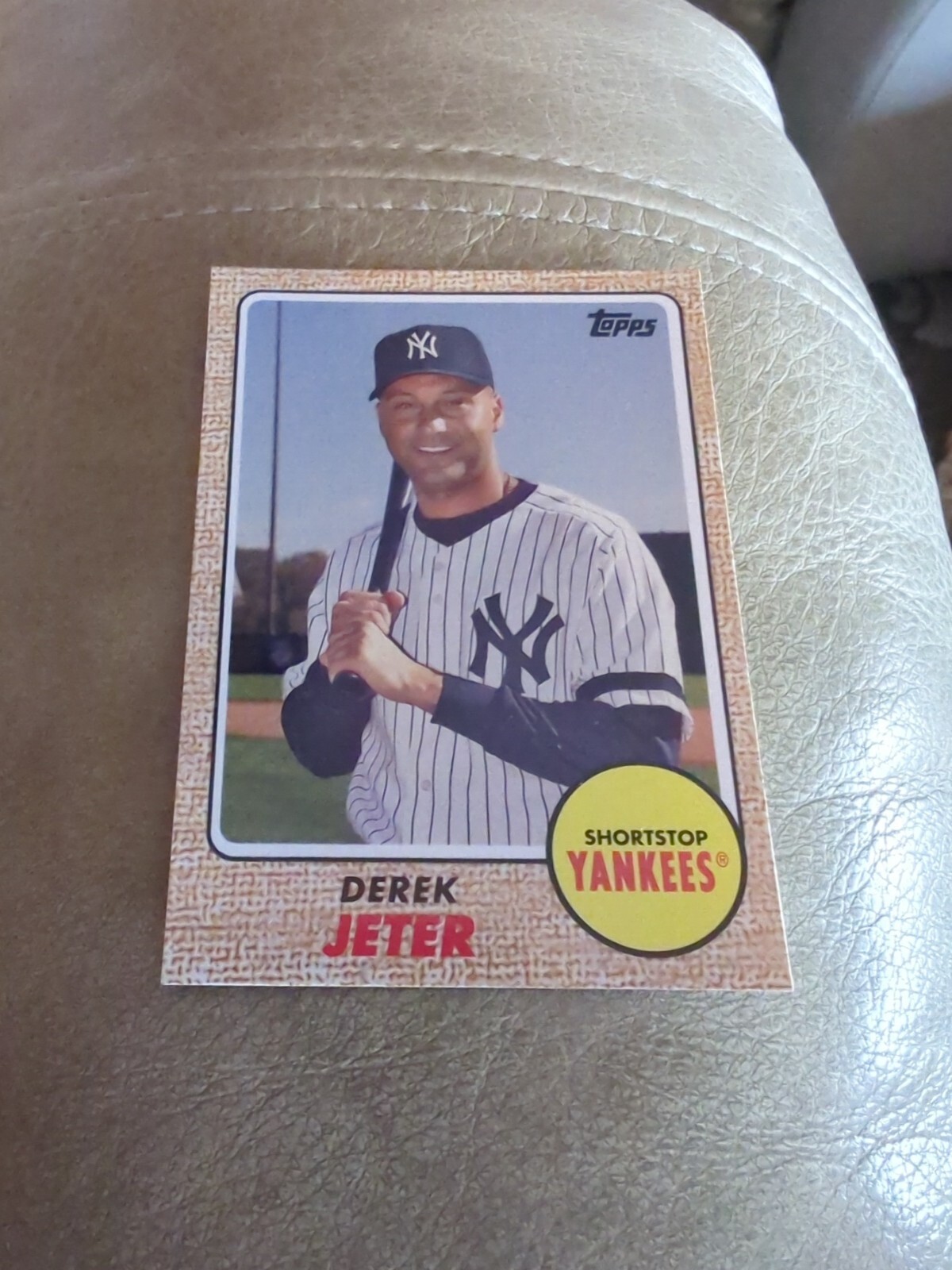 2008 Topps Trading Card History #TCH50 DEREK JETER HOF 1968 Design