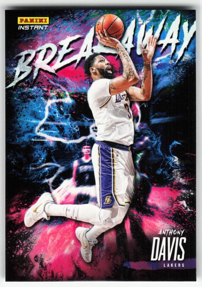 2020-21 Panini Instant Breakaway Anthony Davis #B12 /5357 Los Angeles Lakers