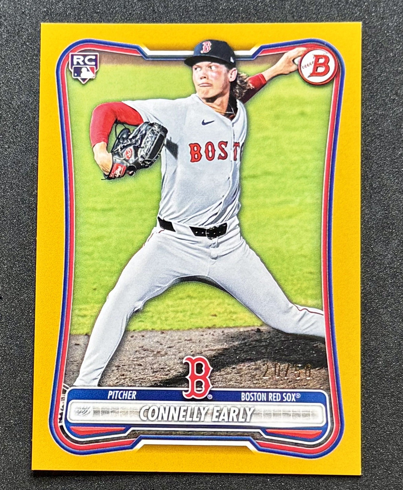 CONNELLY EARLY 2026 BOWMAN GOLD BORDER PAPER ROOKIE 20/50 RED SOX