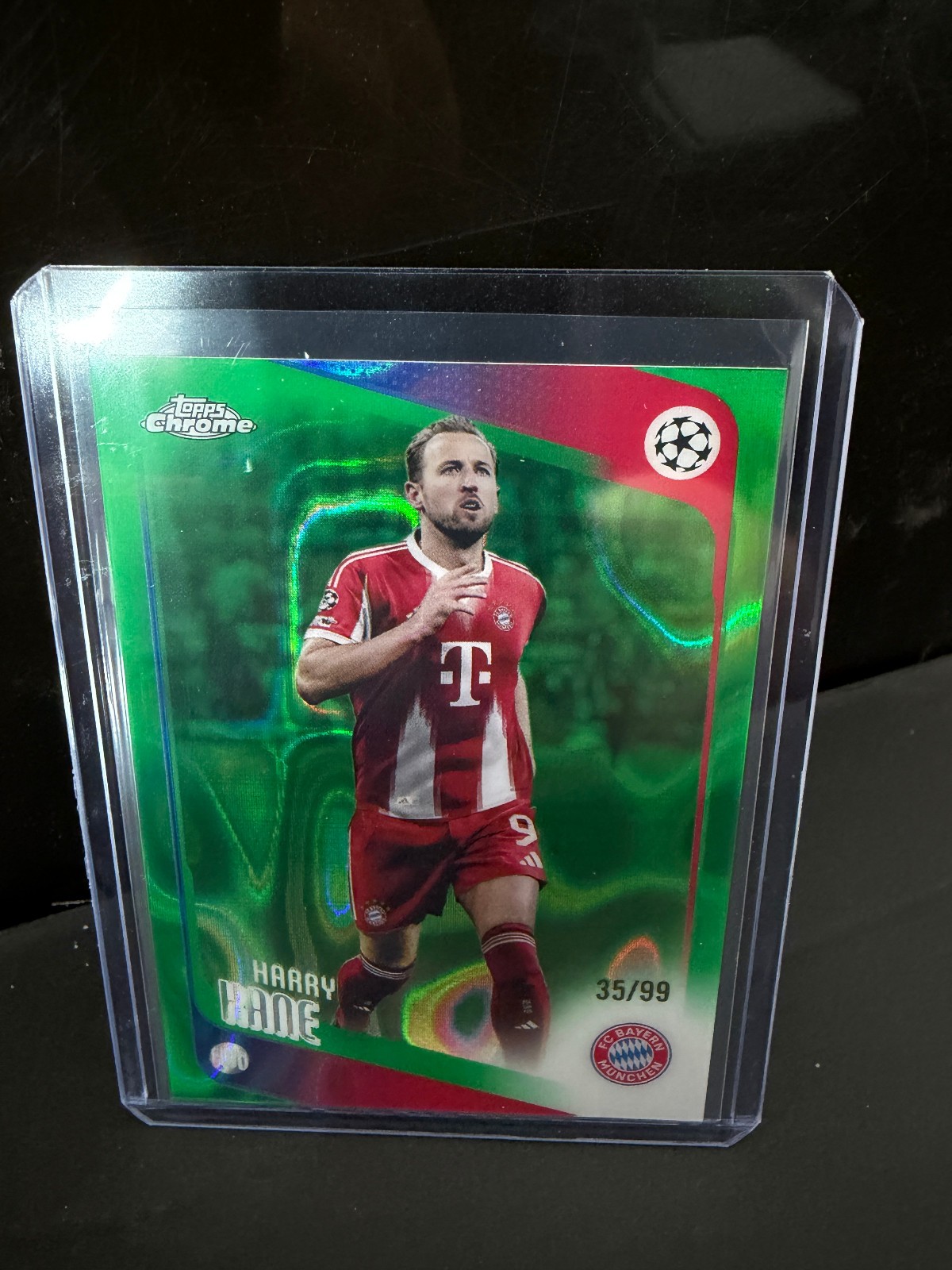 Harry Kane Topps 2025-2026 EUFA Green Fractor /99