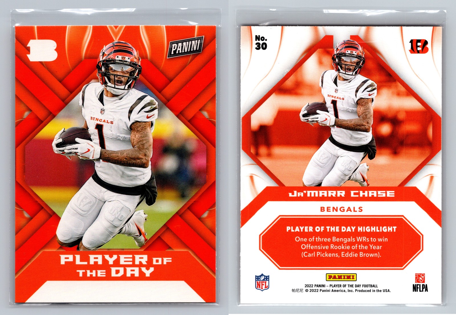 2022 Panini NFL Player of the Day #30 Ja’Marr Chase