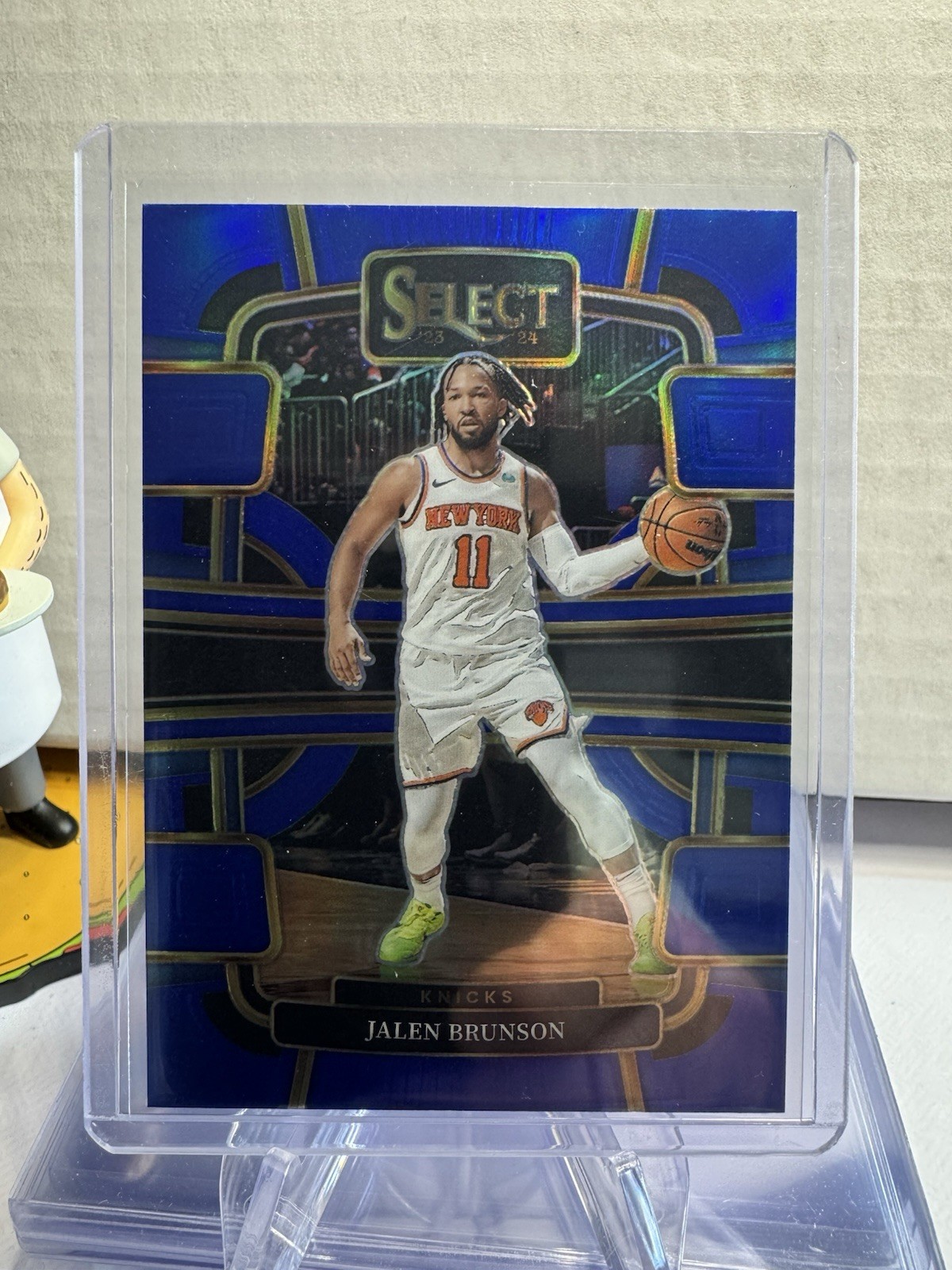 Jalen Brunson NBA Champion 2023-24 Panini Select Concourse #7 Blue Silver Prizm