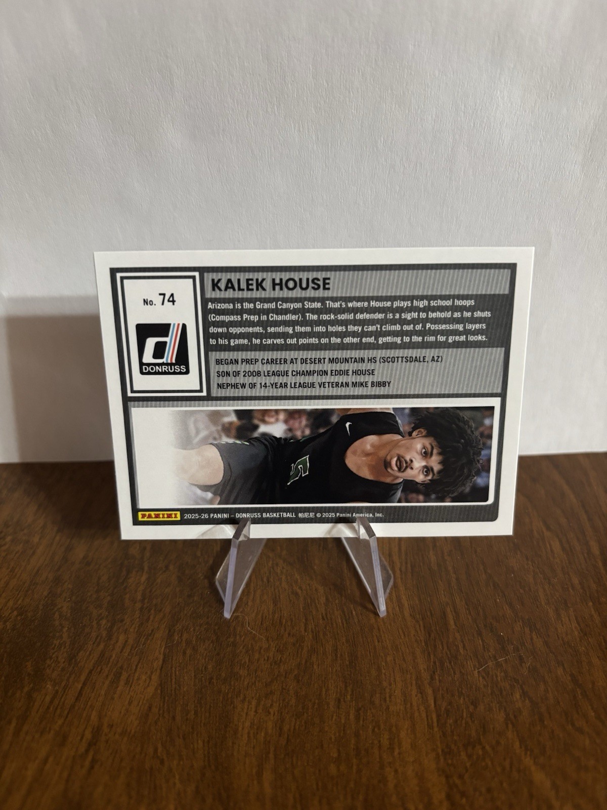2025-26 Donruss #74 Kalek House First Prospect #74