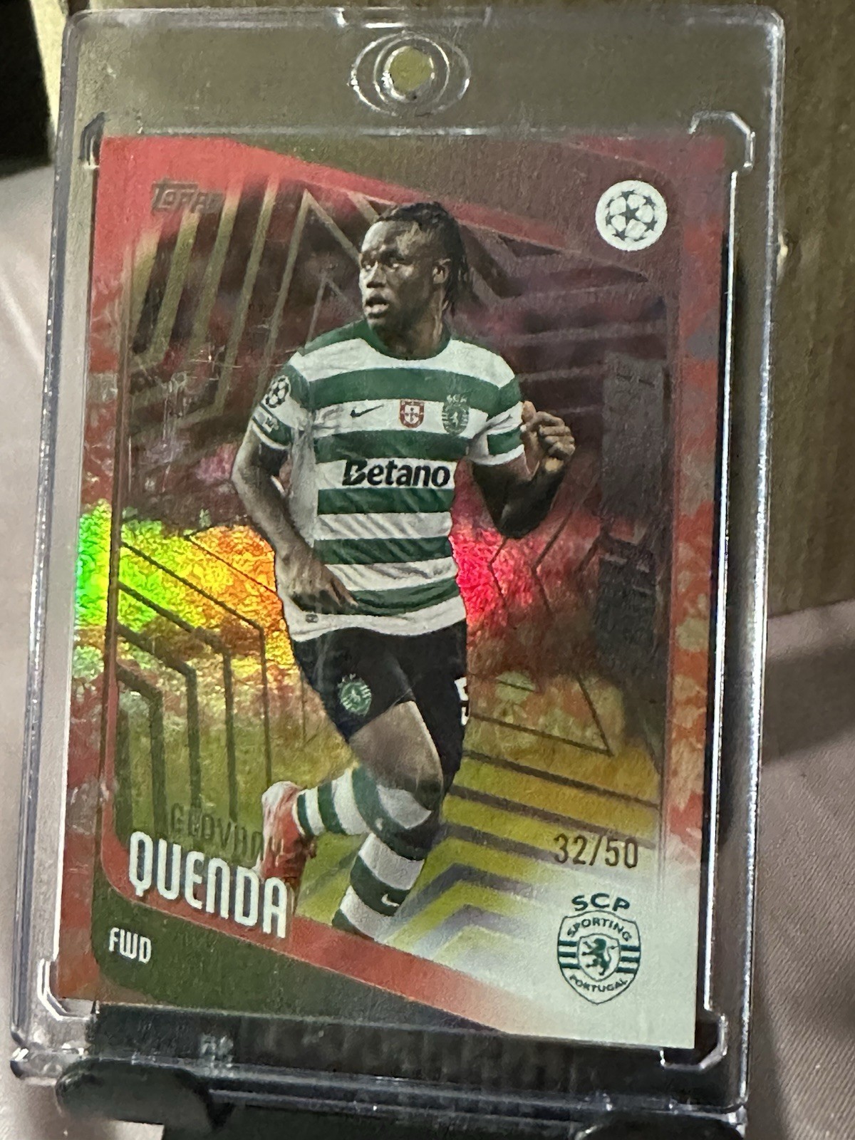 Topps UEFA Club Competitions 2025-26 Geovany Quenda Sporting CP #95 32/50