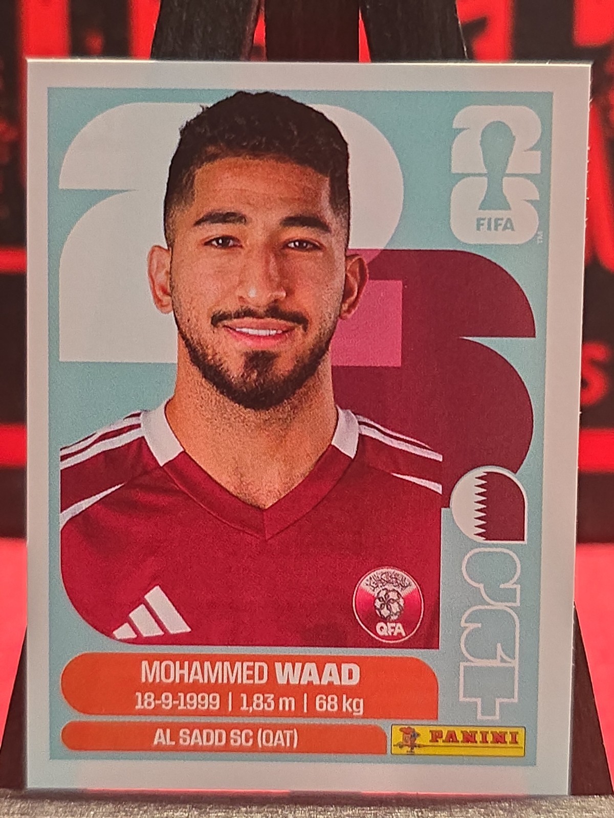 2026 Panini FIFA World Cup Sticker Mohammed Waad #QAT 14 – Qatar