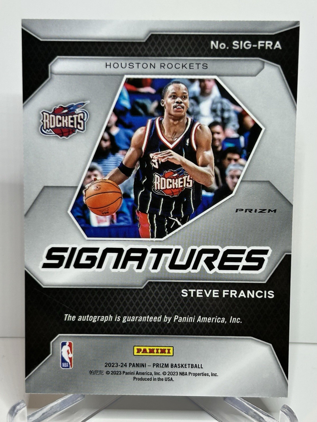 Steve Francis – 2023-24 Prizm Refractor Signatures (Auto)🔥Rockets🔥