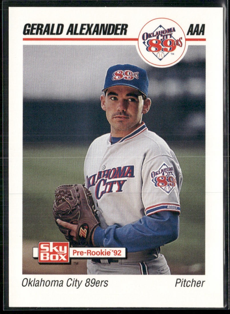 Gerald Alexander 1992 Oklahoma City 89’ers Team Set Card