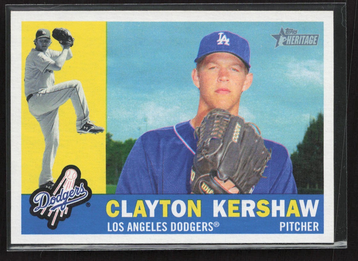 Clayton Kershaw 2009 Topps Heritage #343 Dodgers