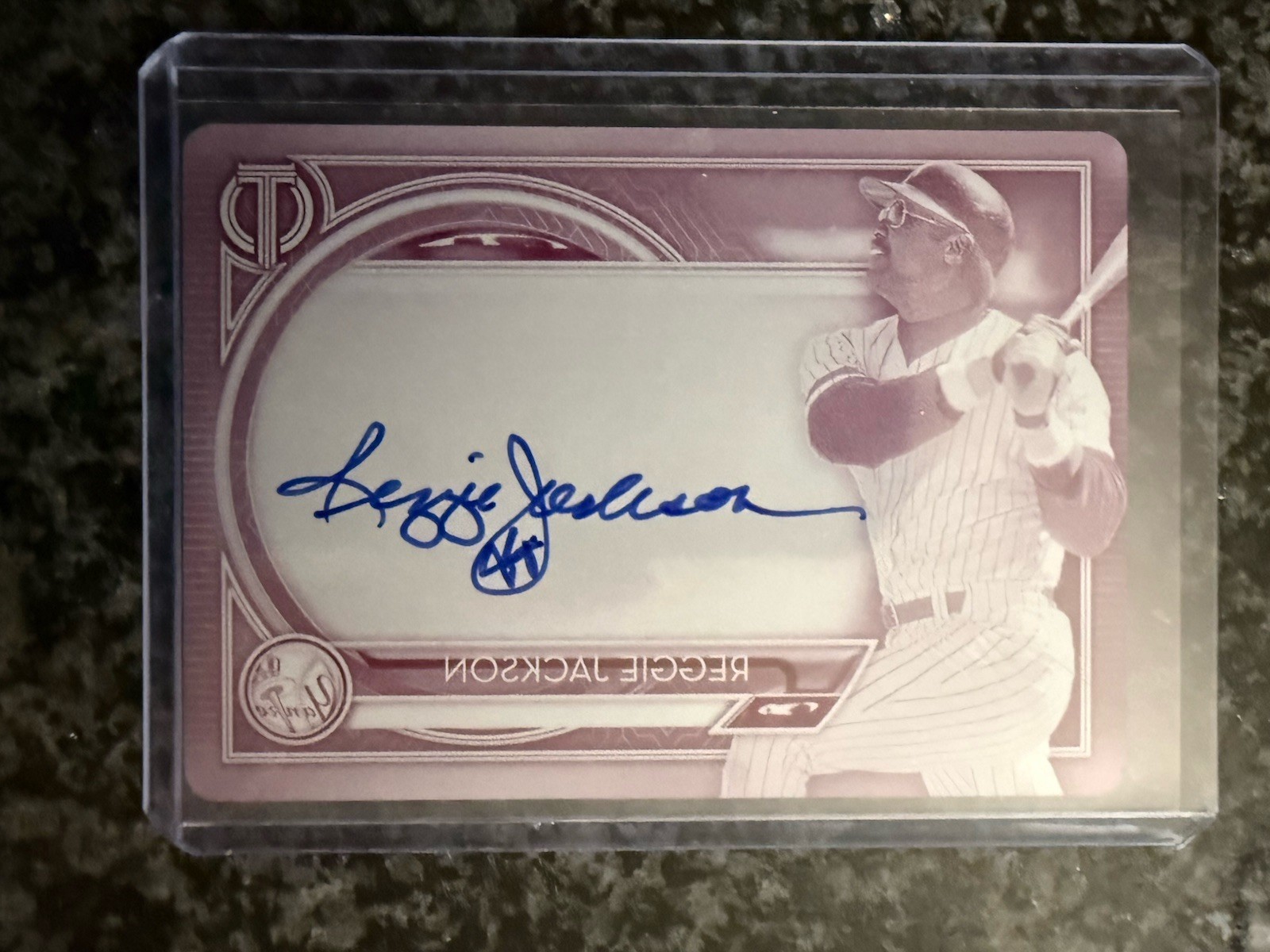 Reggie Jackson 2020 Topps Tribute Yankees On Card Auto #1/1 Printing Plate