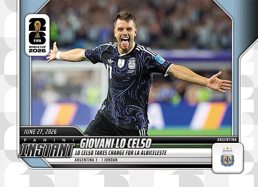2026 PANINI INSTANT FIFA WORLD CUP USA #158 GIOVANNI LO CELSO ARGENTINA PREORDER