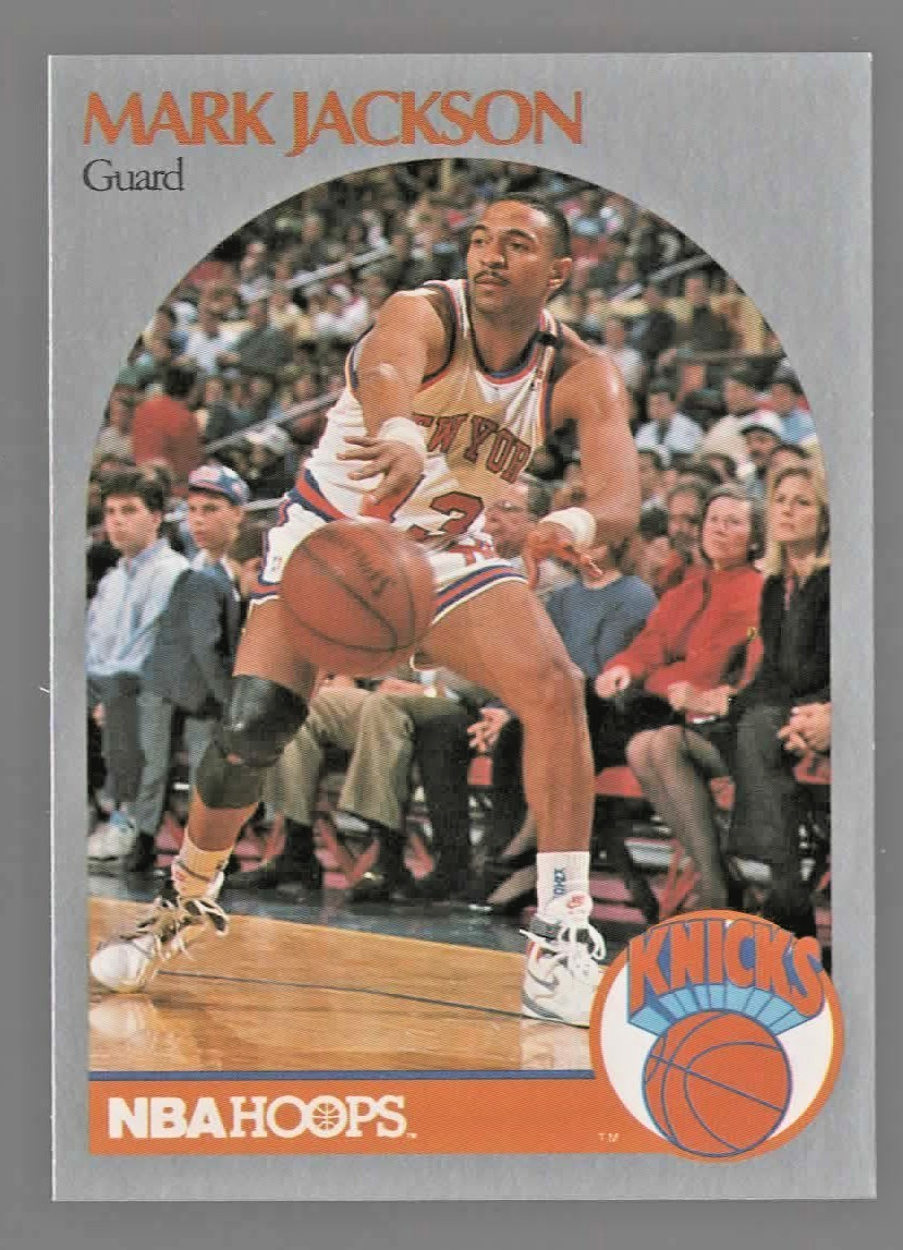 1990-91 NBA Hoops – Mark Jackson #205 “Famous” People in Background