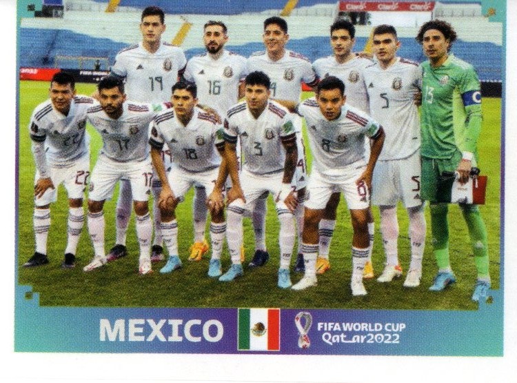 2022 Panini World Cup Stickers #MEX1 Mexico Team Shot – SCR