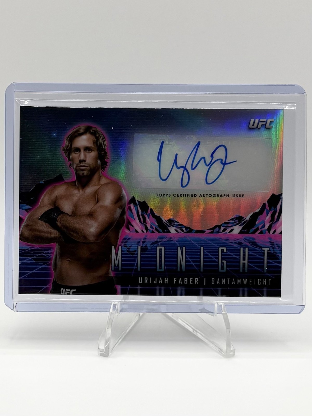 2024 Topps Midnight UFC Urijah Faber Horizon Signatures Autograph