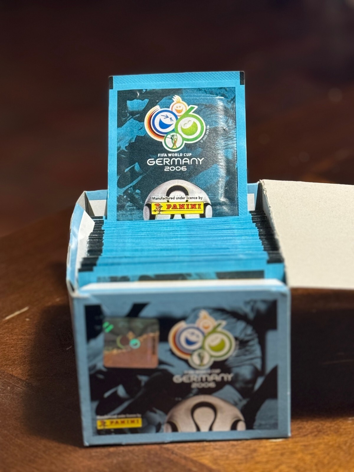 (1) Sealed Pack 2006 Germany Panini (5 Stickers) World Cup Cristiano Messi RC!