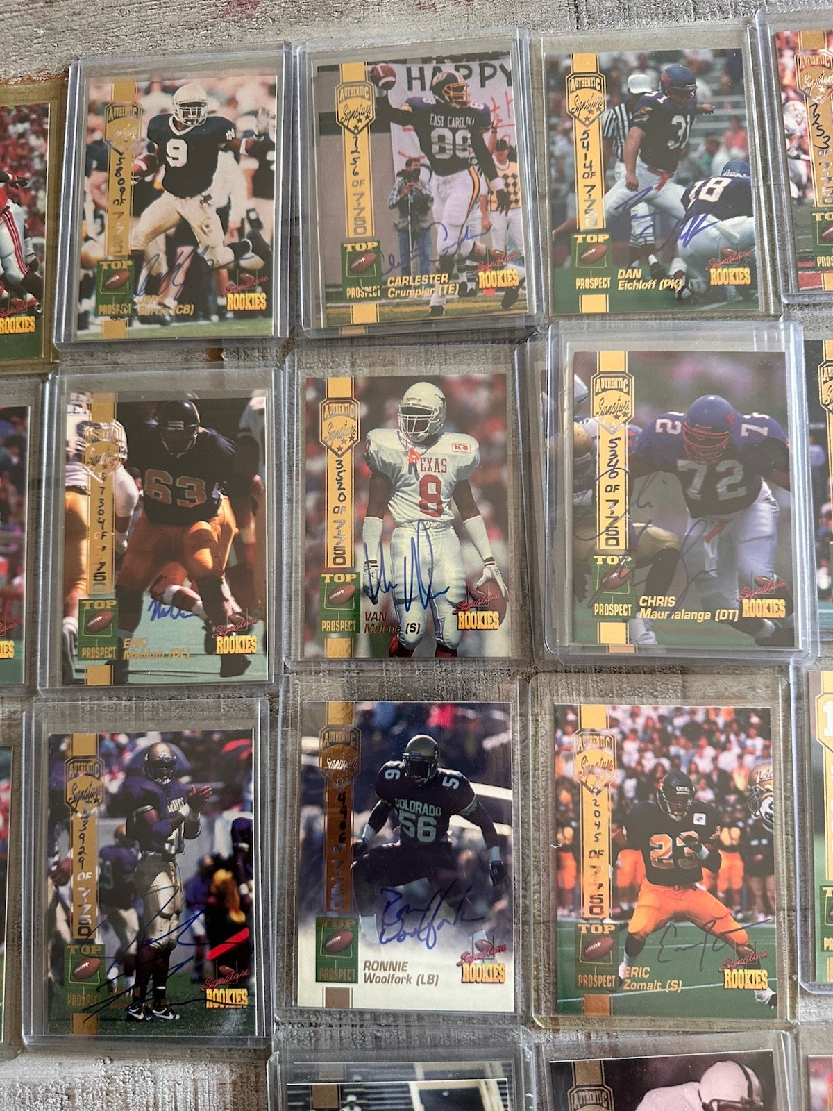 1994 Signature Rookies Autographed Football Cards – You Choose