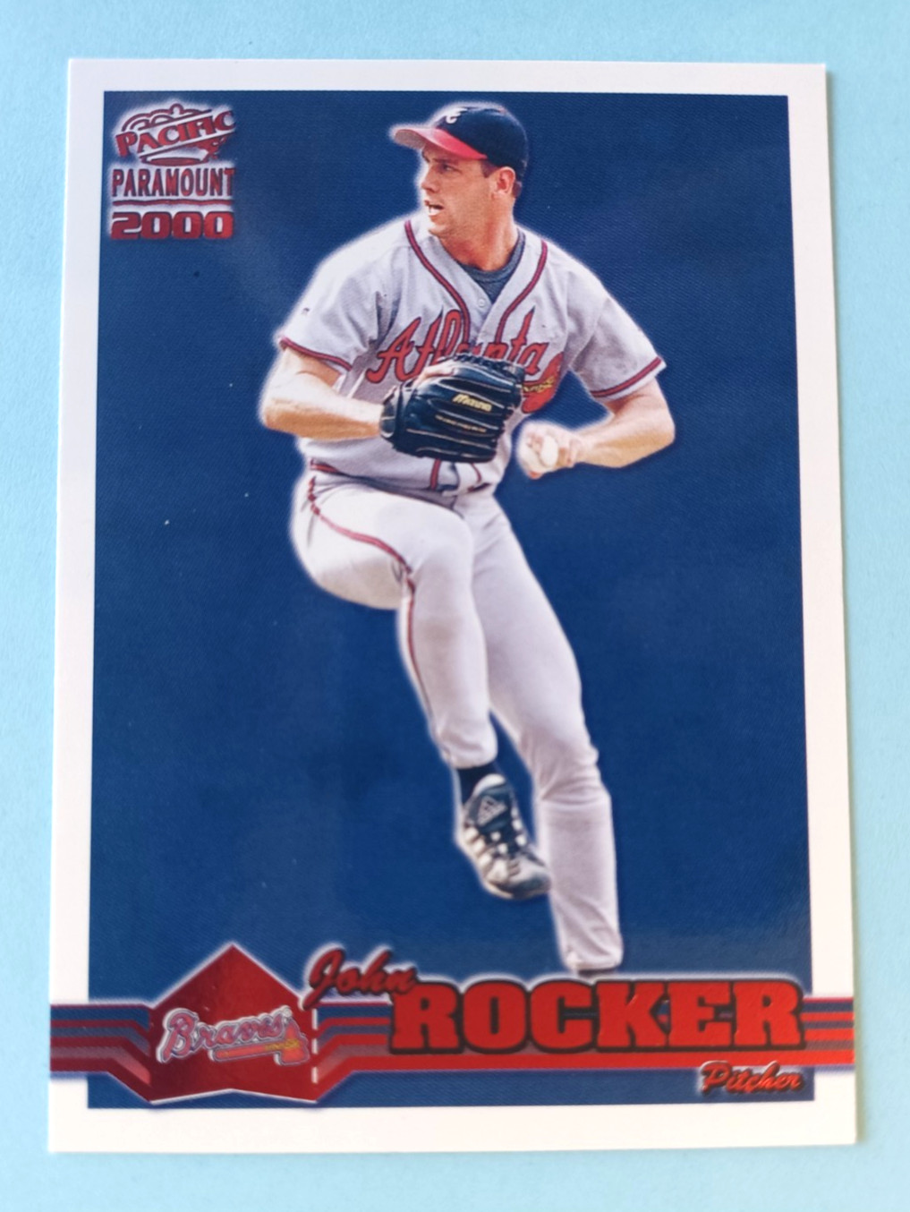 2000 PACIFIC PARAMOUNT JOHN ROCKER #26 RUBY RED PARALLEL ATLANTA BRAVES
