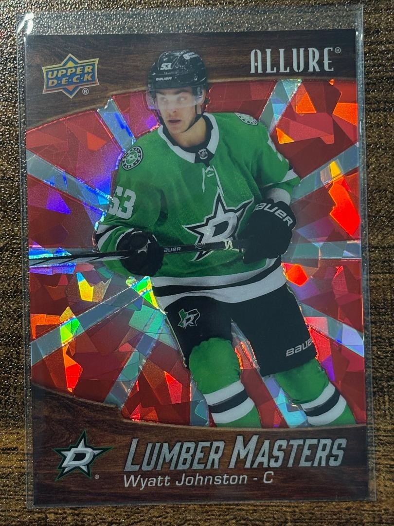 2023-24 Upper Deck Allure Lumber Masters RED #LM14 Wyatt Johnston (#90/99)