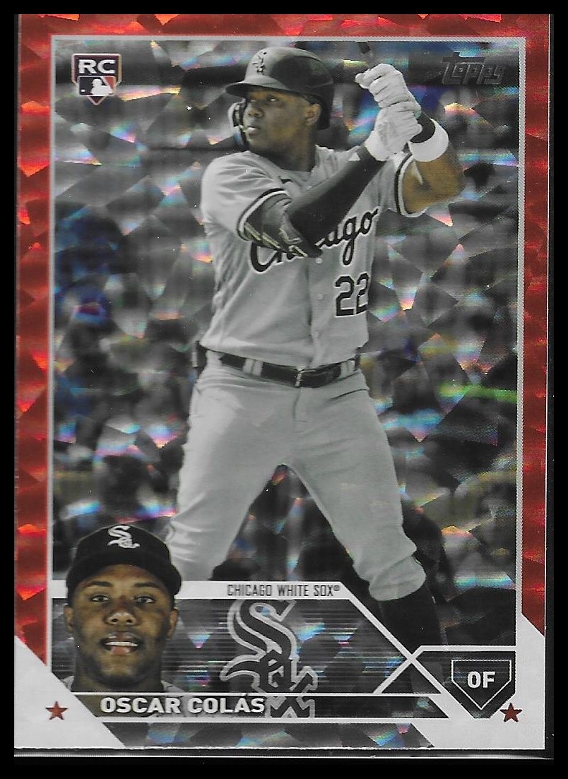 2023 Topps #545 Oscar Colás Orange Foil #/299