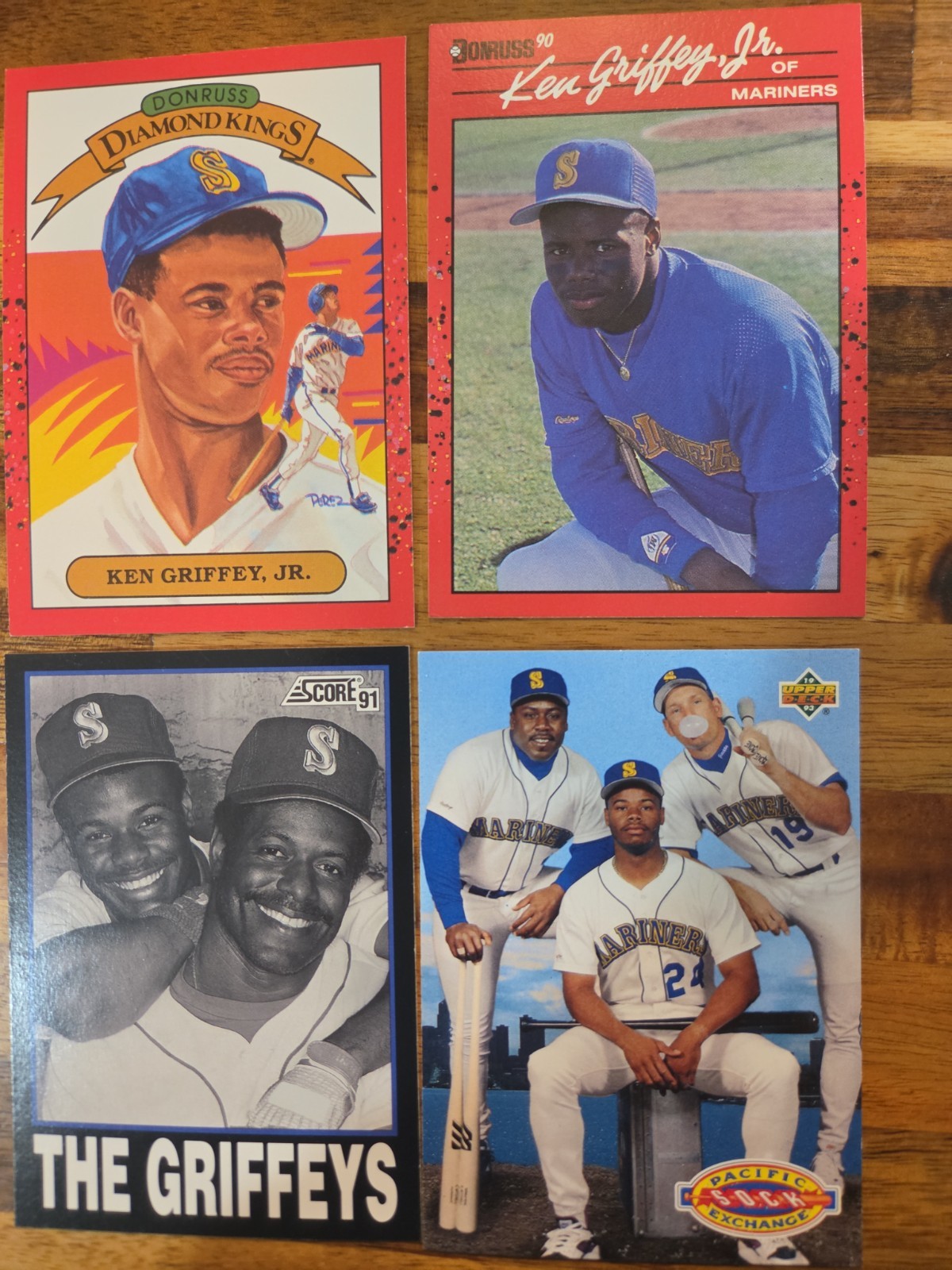 18 Mint Ken Griffey Jr. Rookie, Error, 91 Fleer With Bonds, Inserts & More.