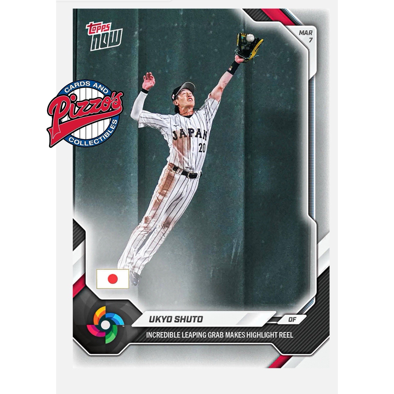 Ukyo Shuto – 2026 World Baseball Classic Topps NOW Card 10 In Hand