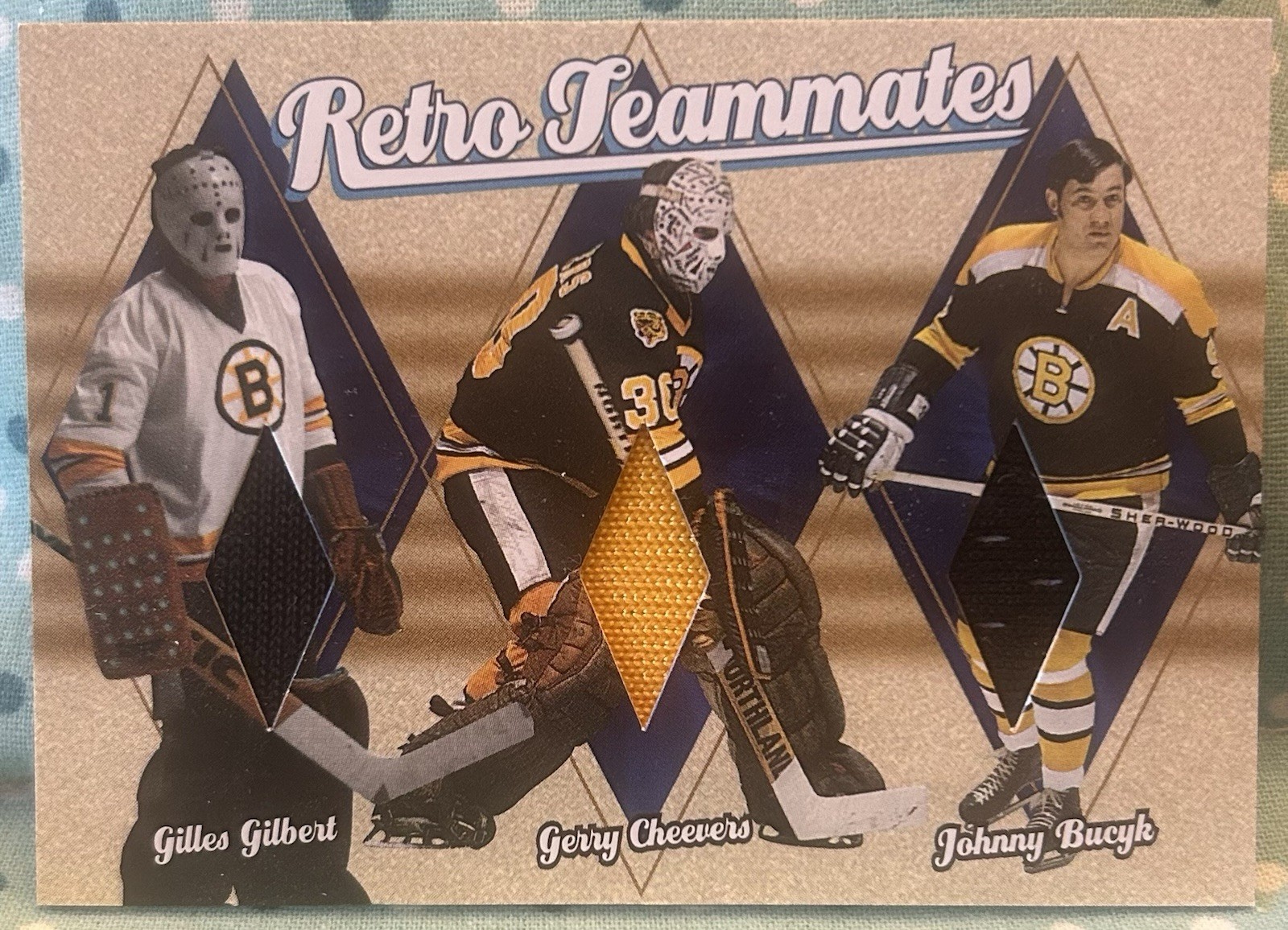 GILBERT CHEEVERS BUCYK 2002-03 In The Game Ultimate Memorabilia Retro Teammates