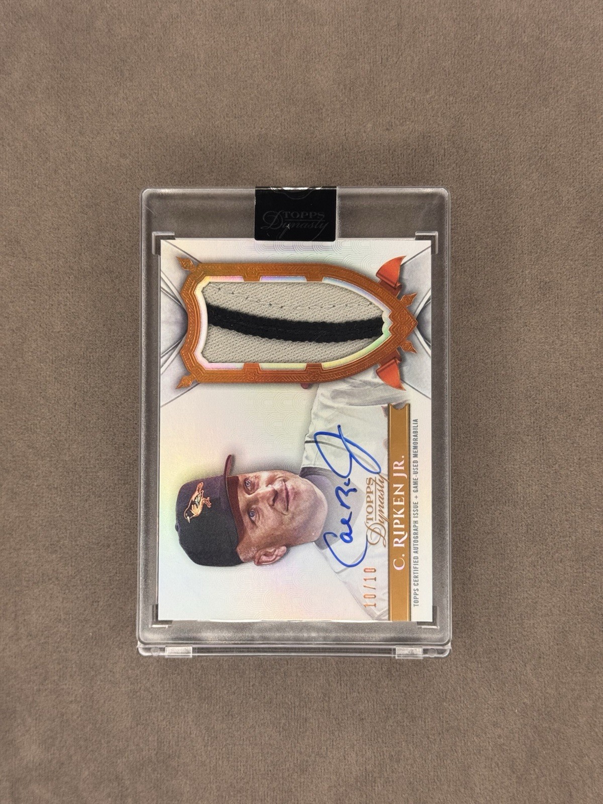 2024 Topps Dynasty Cal Ripken Jr Dynastic Deed Auto Patch 10/10 Orioles HOF