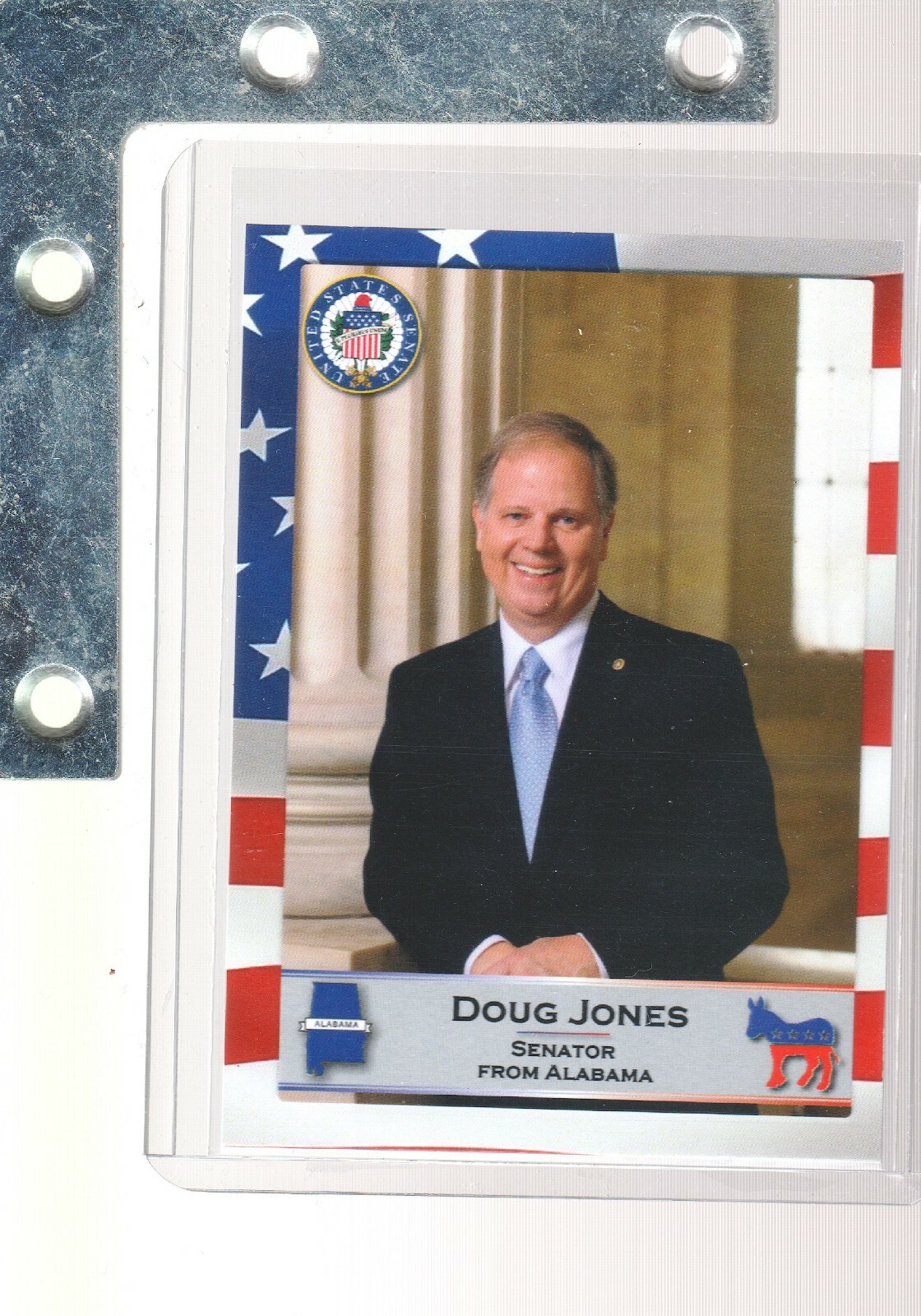 Fascinating Cards 2020 US Congress #1 Doug Jones 1/1 SP BOXTOPPER DEM AL SENATE